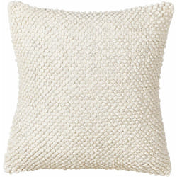 Cuscino da pavimento in cotone quadrato bianco sporco 45 x 45 cm Joara