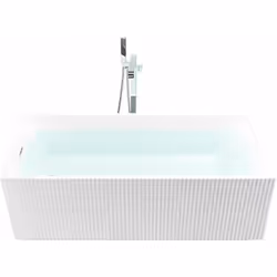 Vasca da bagno freestanding. Entra nel regno del comfort con questa elegante vasca da bagno. Questo prodotto innovativo, prog ...