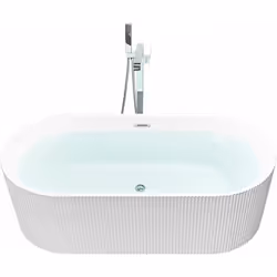 Vasca da bagno freestanding . Entra nel regno del comfort con questa elegante vasca da bagno. Questo prodotto innovativo, pro ...