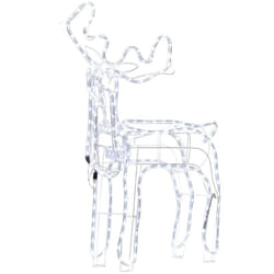 Indoor Outdoor LED Decorazione Natale Accessorio Animato Renna LED Luci Illuminazione Metallo Bianco Innes
