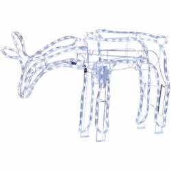Decorazione natalizia da giardino con luci LED. Prova l'incanto di questo capriolo animato a LED. Progettato per essere utili ...
