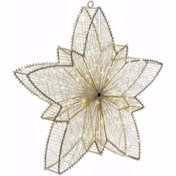 Decorazione natalizia da giardino con luci LED. Innalza il fascino della tua porta con questa radiosa stella a LED. Versatile ...