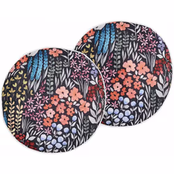 Cuscini da giardino con stampa floreale. Arricchisci la tua oasi all'aperto con questo delizioso set di cuscini. Caratterizza ...