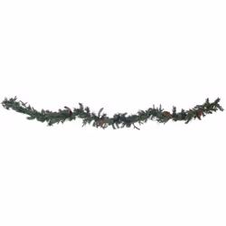 Decorazione festiva artificiale con luci LED. Un festone natalizio che trasformerà la tua casa nel paese delle meraviglie inv ...