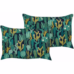 Cuscini da giardino con motivo naturale. Abbraccia lo chic ispirato al deserto nel tuo arredamento con questi due cuscini car ...