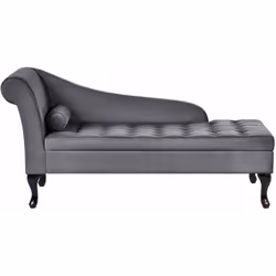 Chaise longue in stile glam in velluto . Aggiungi questa chaise longue funzionale in uno stile glamour. Si abbina bene a un s ...
