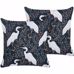Set di 2 cuscini da giardino. Eleva il comfort della tua area esterna con questo set di due cuscini dal delizioso motivo di u ...