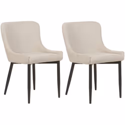 Set di 2 sedie imbottite moderne. Ti presentiamo la raffinata poltrona imbottita, una perfetta fusione tra design moderno e c ...