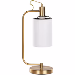 Lampada da comodino moderna. Esalta il tuo ambiente con questa affascinante lampada da tavolo, una sinergia armoniosa tra des ...