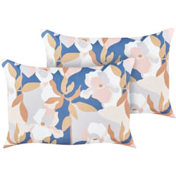 Set di 2 cuscini da giardino in tessuto con motivo floreale multicolore 40 x 60 cm Varezzi