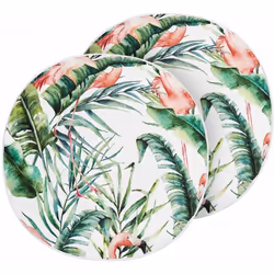Set di 2 cuscini da giardino. Trasforma la tua oasi in giardino con questo set di cuscini tropicali. Immergiti nel mondo vibr ...