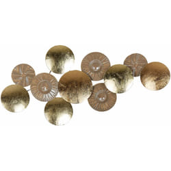 Beliani - Decorazione murale moderna murale in ferro fatta a mano oro e marrone 98 x 45 cm Thallium