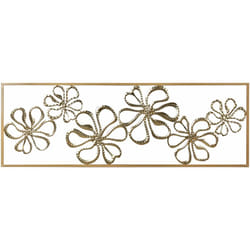 Beliani - Decorazione murale moderna in ferro color oro fatto a mano 90 x 31 cm Cerio