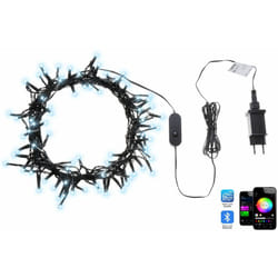 Beliani - Catena luminosa a led con 100 luci con cambio di colore controllato da app 1350 cm con timer e interruttore nero Igaliku