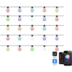 Beliani - Catena luminosa a led con 25 luci con cambio di colore controllato da app 900 cm con timer Telecomando Trasparente Isortoq