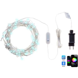 Beliani - Tenda led con luci cambiacolori controllate da app 150 cm con interruttore trasparente Kulusuk