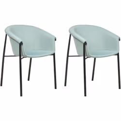 Sedie da pranzo imbottite con seduta profonda. Trasforma la tua sala da pranzo con questo set di 2 sedie alla moda e imbottit ...