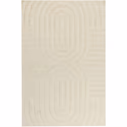 Tappeto da salotto moderno a righe. Questo tappeto in lana beige è stato concepito per offrire un comfort ineguagliabile e ma ...