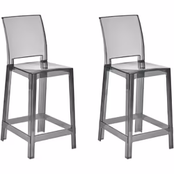 Set di due sedie alte. Apri le porte all'eleganza con questo versatile set di 2 sgabelli da bar. Realizzato a partire da mate ...