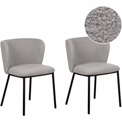 Set di 2 sedie da pranzo senza braccioli . Rendi la tua sala da pranzo unica con questo elegante set di sedie imbottite. Real ...