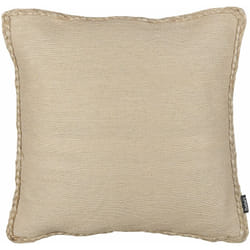 Beliani - Cuscino in iuta con imbottitura sfoderabile con bordo intrecciato 45 x 45 cm Beige Elliottia