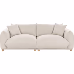 Divano doppio con seduta profonda. Raffina il tuo soggiorno con un perfetto equilibrio di stile contemporaneo e comfort. Rive ...