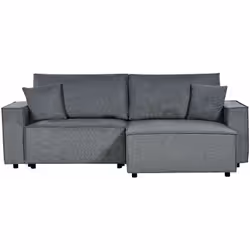 Divano letto a tre posti . Concediti il massimo del comfort e della versatilità con questo divano angolare dotato di una como ...