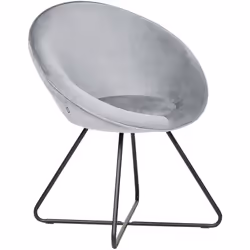 Comoda poltrona da un design alla moda. Quest'elegante poltrona in tessuto vellutato è la fusione perfetta tra stile e comodi ...