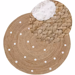 Tappeto con motivo geometrico. Ideale per qualsiasi abitazione moderna, questo tappeto in juta, grazie alla sua tonalità neut ...