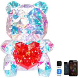 Beliani - Decorazione intelligente a led Orso cangiante olografico rgb con App usb in polvere Rigel multicolore