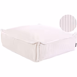 Cuscino di seduta in cotone con struttura in velluto. Questo cuscino da pavimento quadrato è realizzato in morbido cotone con ...