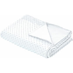 Beliani - Copripiumino per coperta ponderata moderna in tessuto di poliestere 120 x 180 cm con motivo a puntini Bianca Callisto