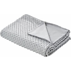 Copripiumino per coperta ponderata moderna in tessuto di poliestere 135 x 200 cm con motivo a puntini Grigia Callisto