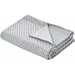 Beliani - Copripiumino per coperta ponderata moderna in tessuto di poliestere 150 x 200 cm con motivo a puntini Grigia Callisto