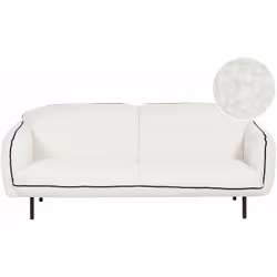 Divano decorativo in bouclé. Concediti un comfort sfarzoso con questo capolavoro a 3 posti, una sinfonia di stile e raffinate ...