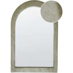 Beliani - Specchio da parete moderno decorativo appeso 60 x 90 cm Telaio in mdf Forma irregolare Verde Huriel