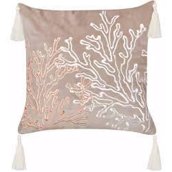 Cuscino a tema marino con nappe decorative. Rinfresca il tuo arredamento e aggiungi un tocco marino con questo affascinante c ...