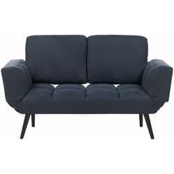 Beliani - Divano letto con rivestimento blu scuro Brekke