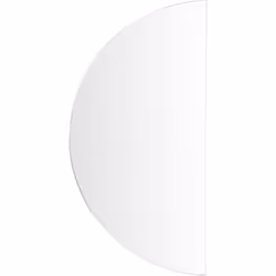 Specchio da bagno con luce incorporata. Illumina tutto il tuo bagno con questo specchio dall'elegante forma semicircolare. È ...