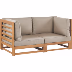 Set da giardino angolare con tavolino. Rendi il tuo spazio esterno ancora più confortevole con questo divano classico a 2 pos ...