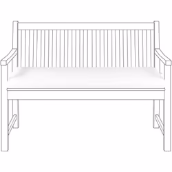 Cuscino per panca da giardino con cerniera. Questo moderno cuscino crea un'atmosfera accogliente e diventa una parte insostit ...