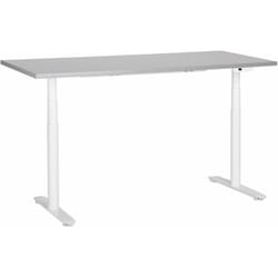Scrivania regolabile elettricamente grigia e nera 160 x 72 cm destinas