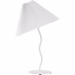 Lampada da tavolo moderna con paralume plissettato. Aggiungi un tocco di modernità al tuo interno con questa elegante lampada ...