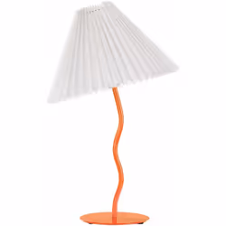 Lampada da tavolo moderna con paralume plissettato. Aggiungi un tocco di modernità al tuo interno con questa elegante lampada ...