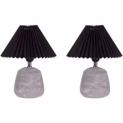 Luci da comodino . Questo set di 2 lampade da tavolo in ceramica è perfetto per creare un ambiente intimo e accogliente in ca ...