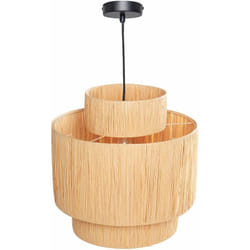 Beliani - Lampada a sospensione in foglia di palma 3 livelli in stile Boho Colore naturale Magech