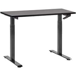 Beliani - Scrivania regolabile manualmente nero 120 x 72 cm destines
