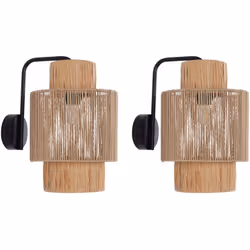 Lampada da parete in stile bohémien. Valorizza l'atmosfera della tua casa con questo set di applique da parete, progettate pe ...