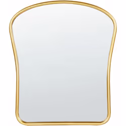 Specchio da parete moderno. Questo specchio da parete glamour vanta una silhouette curva che ricorda le forme iconiche dell'A ...
