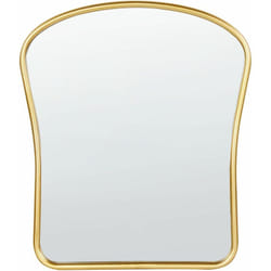 Specchio decorativo da parete in stile glamour da appendere 45 x 52 cm Oro Noth